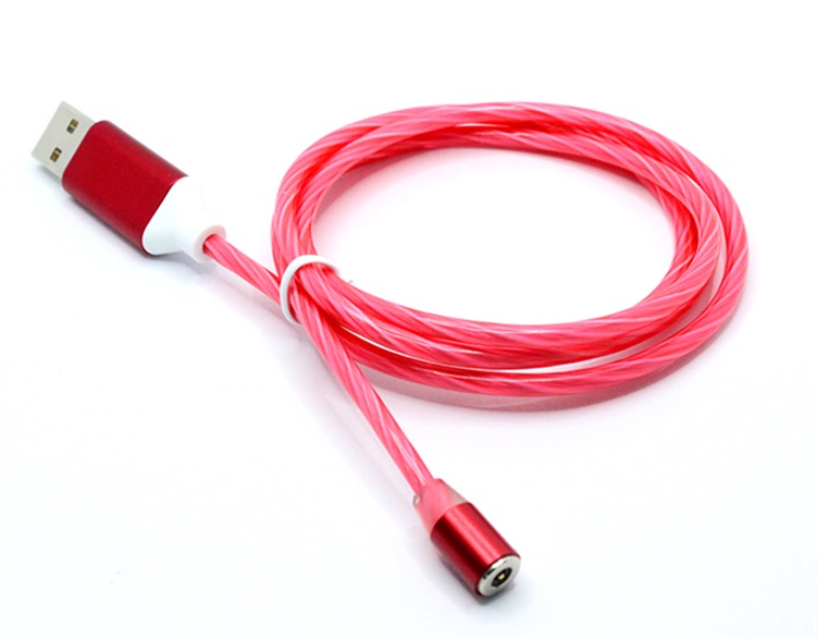 紅色流光磁吸數據線